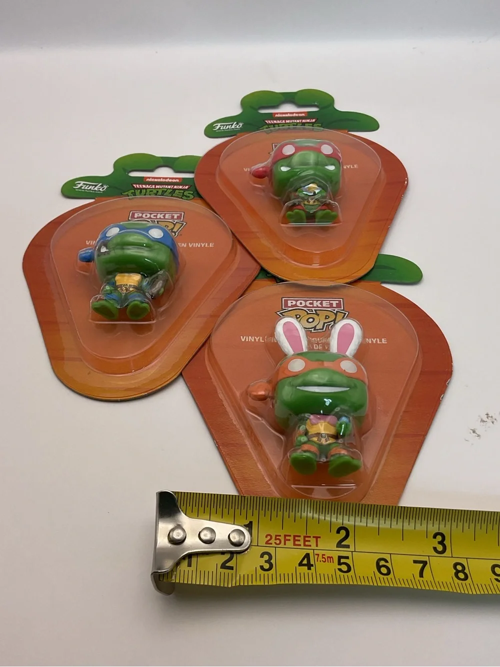 Funko Pop (x3 Bundle) NWT Pocket Pop Easter Carrot TMNT Raph, Mikey,‎ Leo